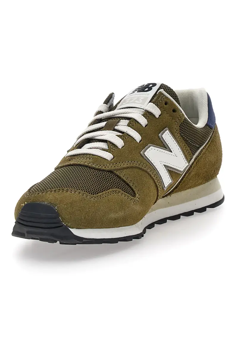 Sneakers verde oliva con logo bianco New Balance ML373XD2 [VERDE OLIVA] miniatura 3