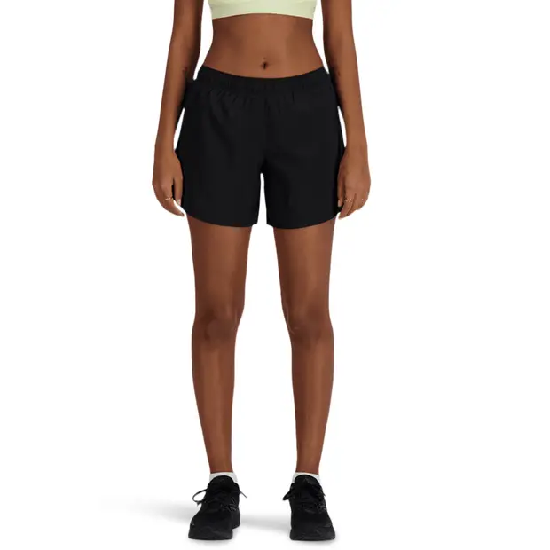 New Balance Pantaloncini Donna Nero in Poly Jersey