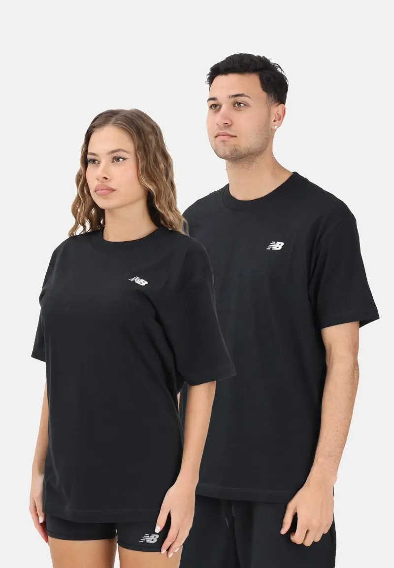 T-shirt a manica corta Sport Essentials nera per uomo e donna