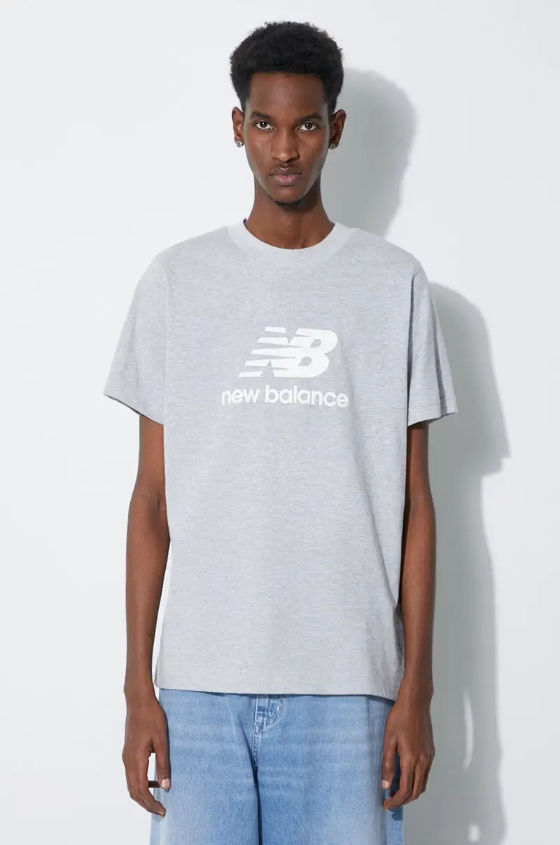 New Balance T-shirt Uomo Grigio 2248910