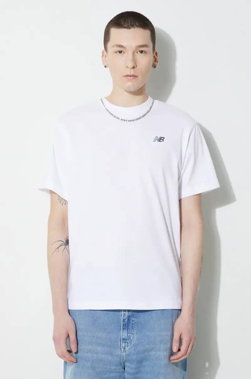 New Balance T-shirt Uomo Bianco 2243689