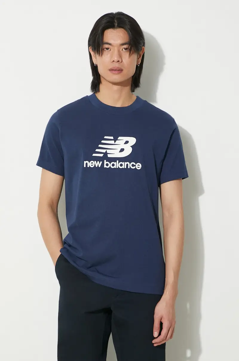 New Balance T-shirt Uomo Blu 2246969