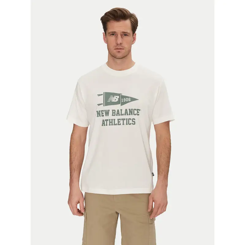 New Balance T-shirt Bianco 3225254