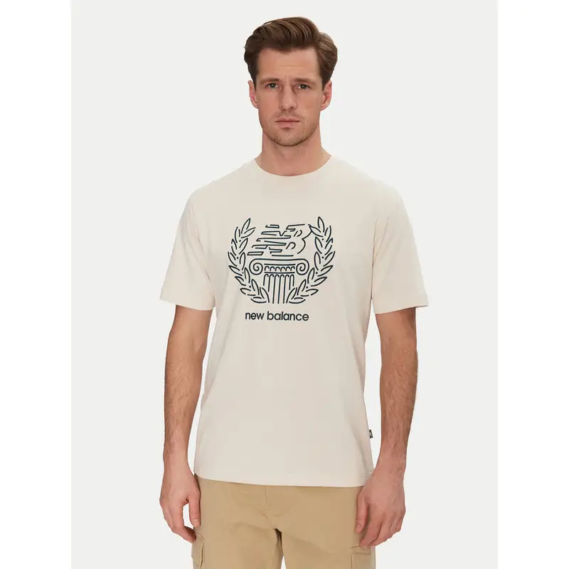New Balance T-shirt Beige 3225251