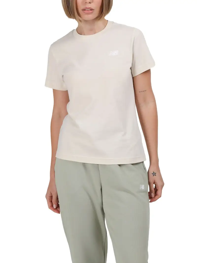 t-shirt new balance da donna - beige