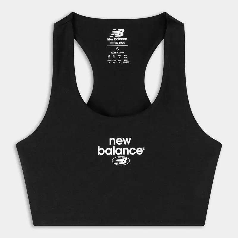 New Balance T-shirt Donna Nero 2501273