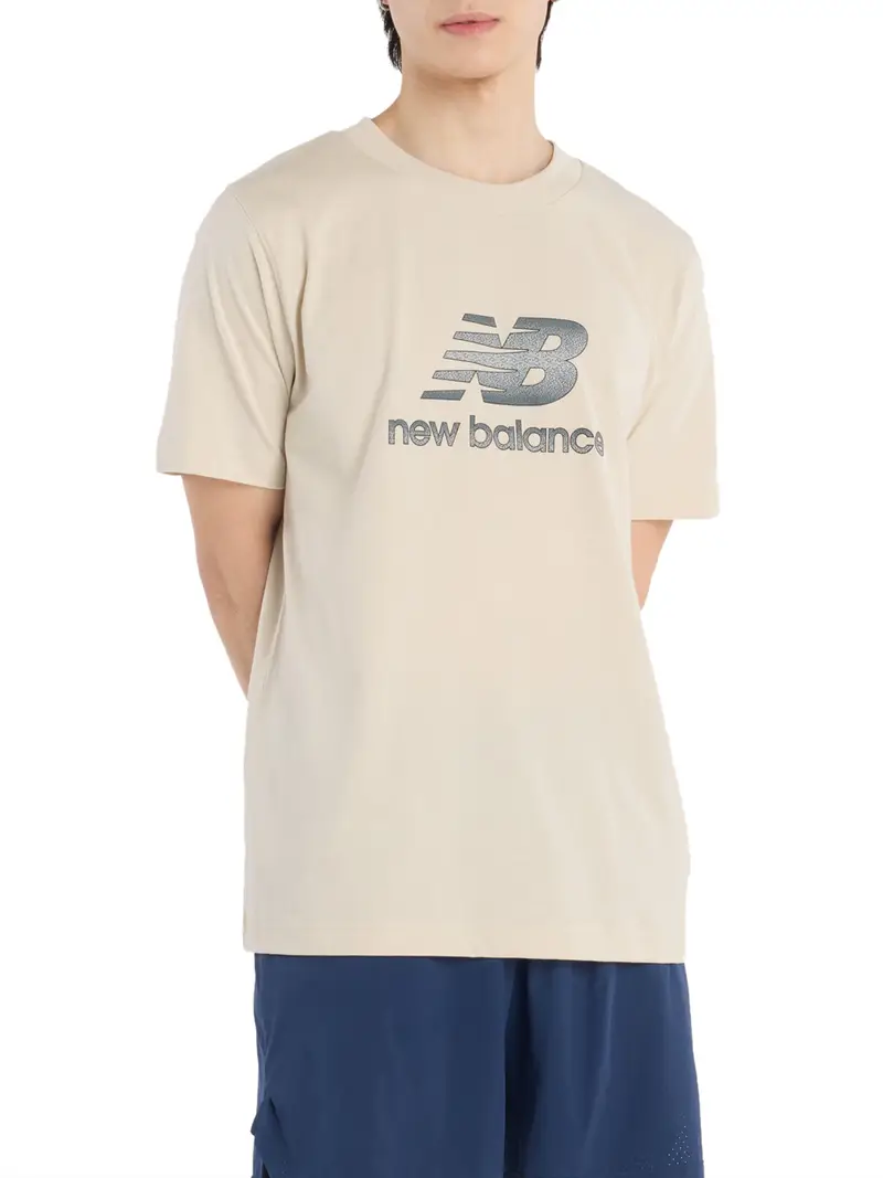 New Balance T-shirt Uomo Beige 2959951