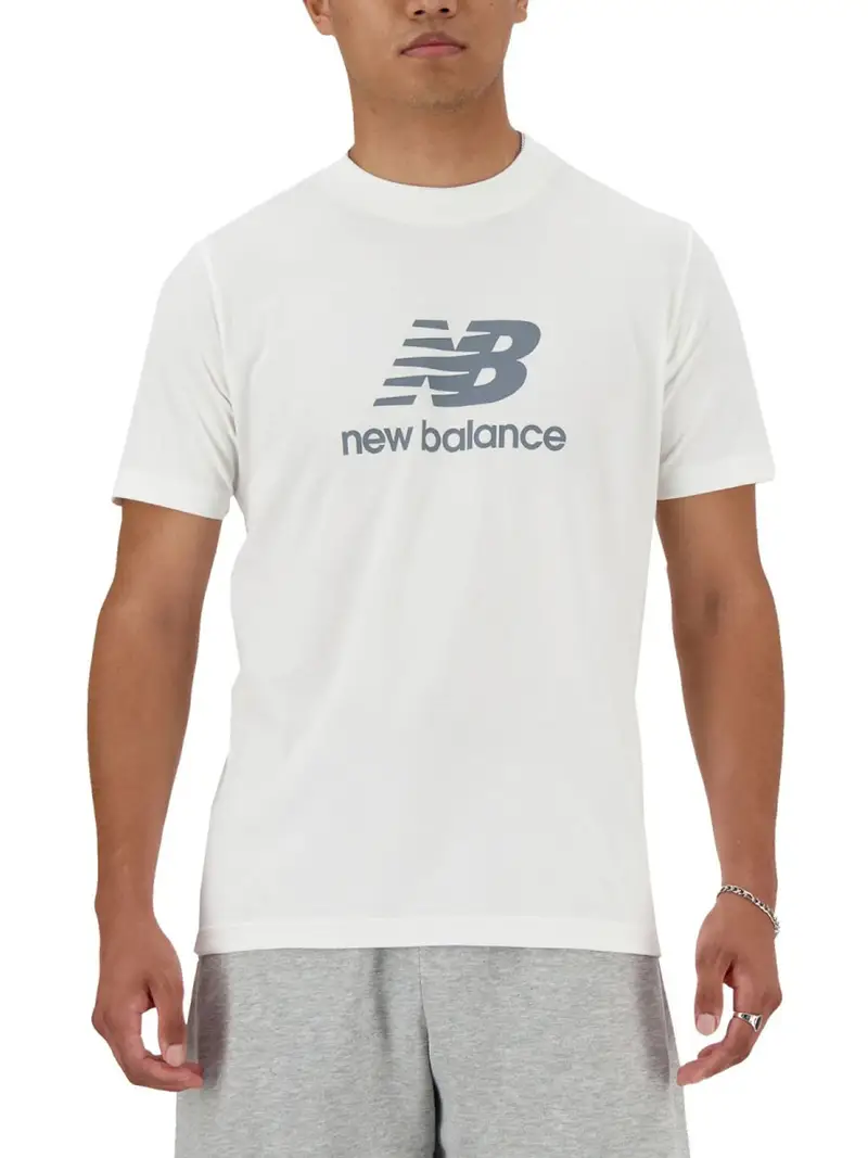 t-shirt new balance da uomo - bianco