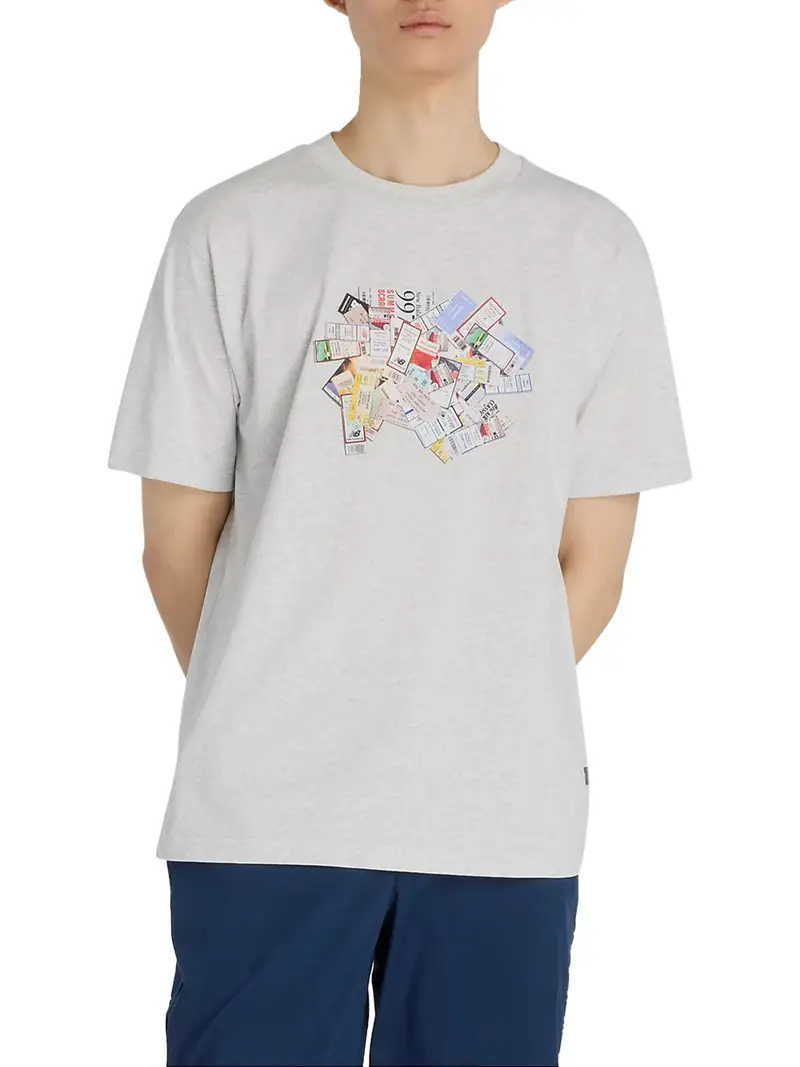 New Balance T-shirt Uomo Grigio 2960499