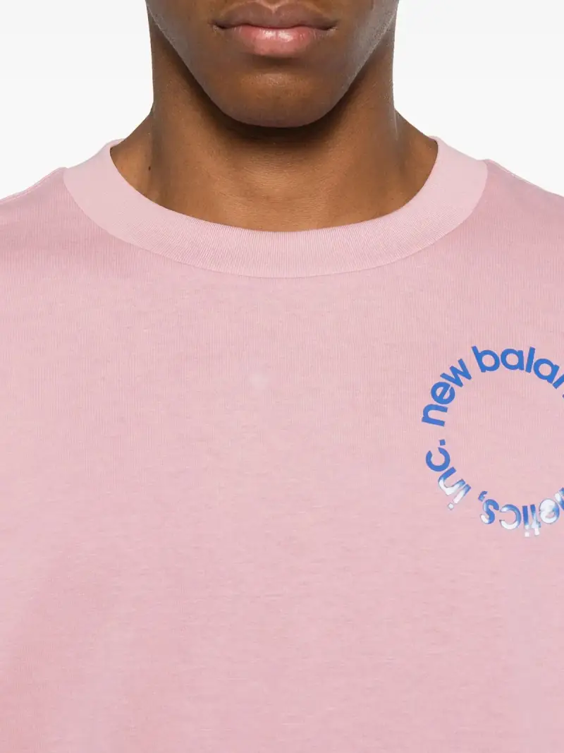 New Balance T-shirt Rosa 4021975 miniatura 3