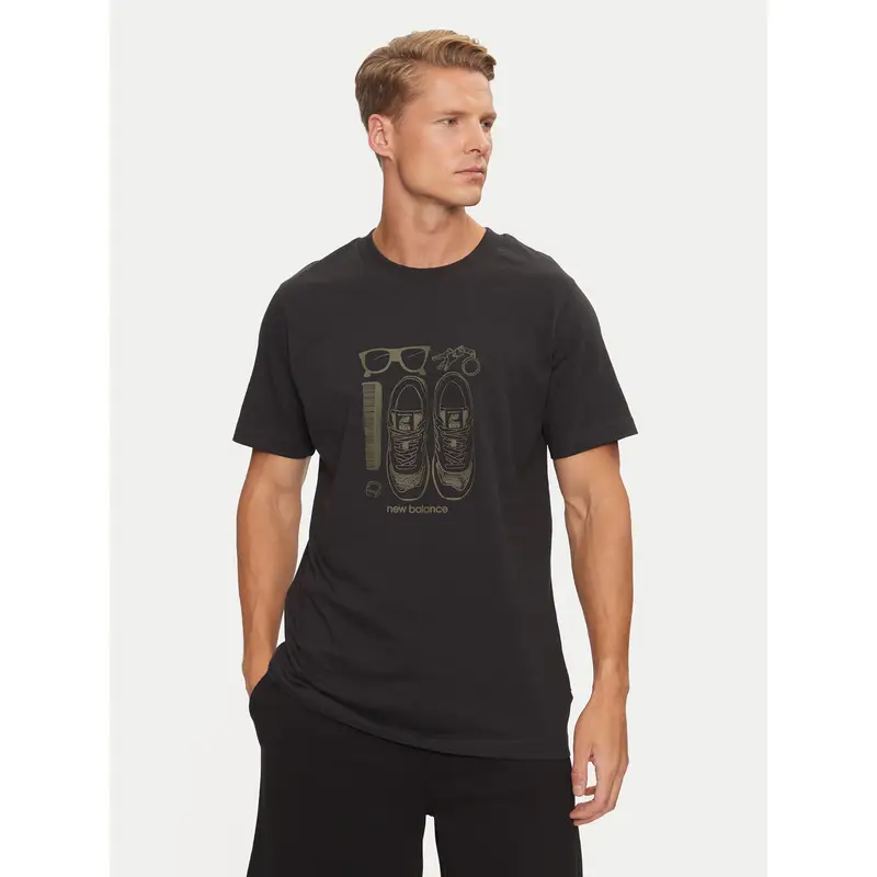 New Balance T-shirt Nero 3344319