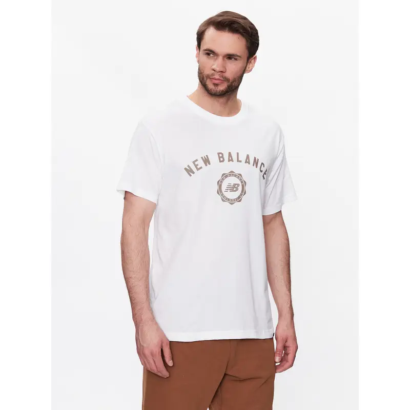 New Balance T-shirt Bianco 3202591