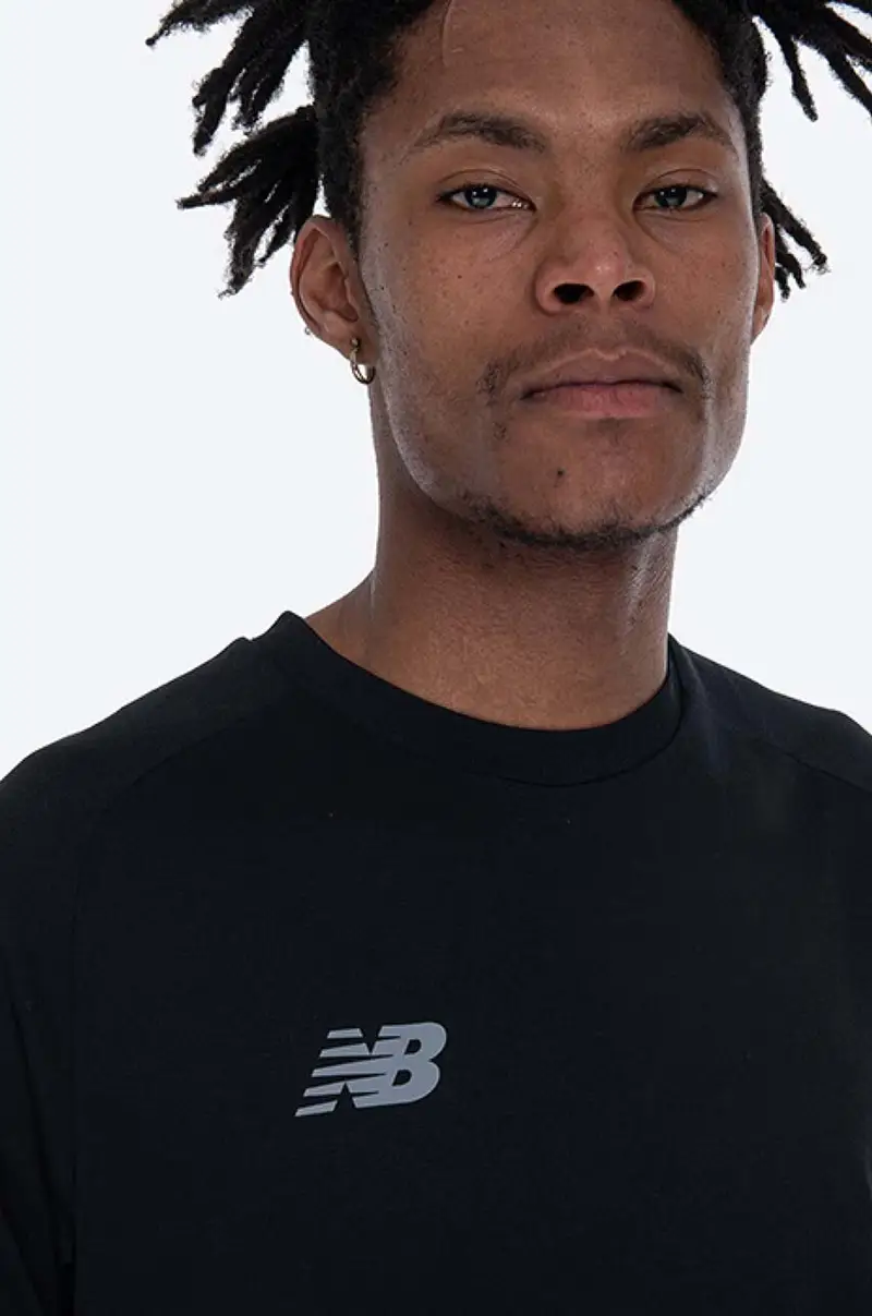 New Balance T-shirt Uomo Nero 3121810 miniatura 4