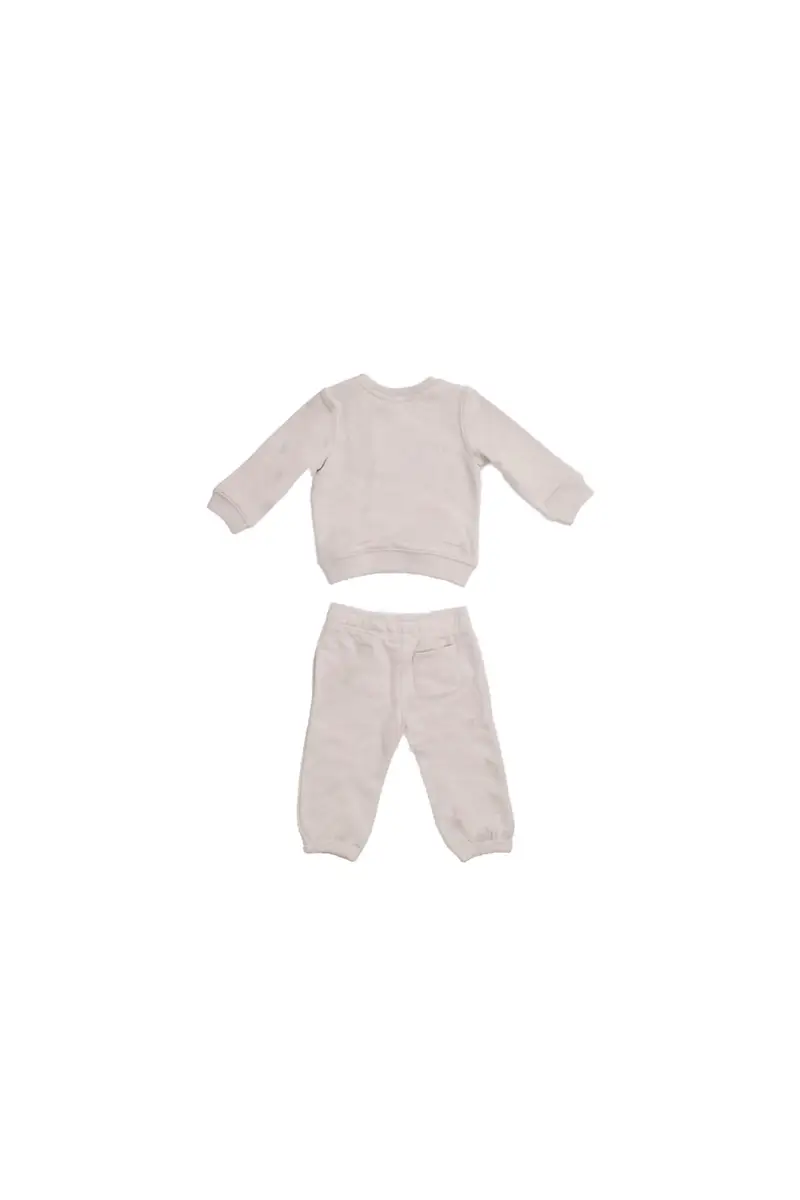 Tuta Bambino NEW BALANCE Beige Nb ft crew & jogger set miniatura 2