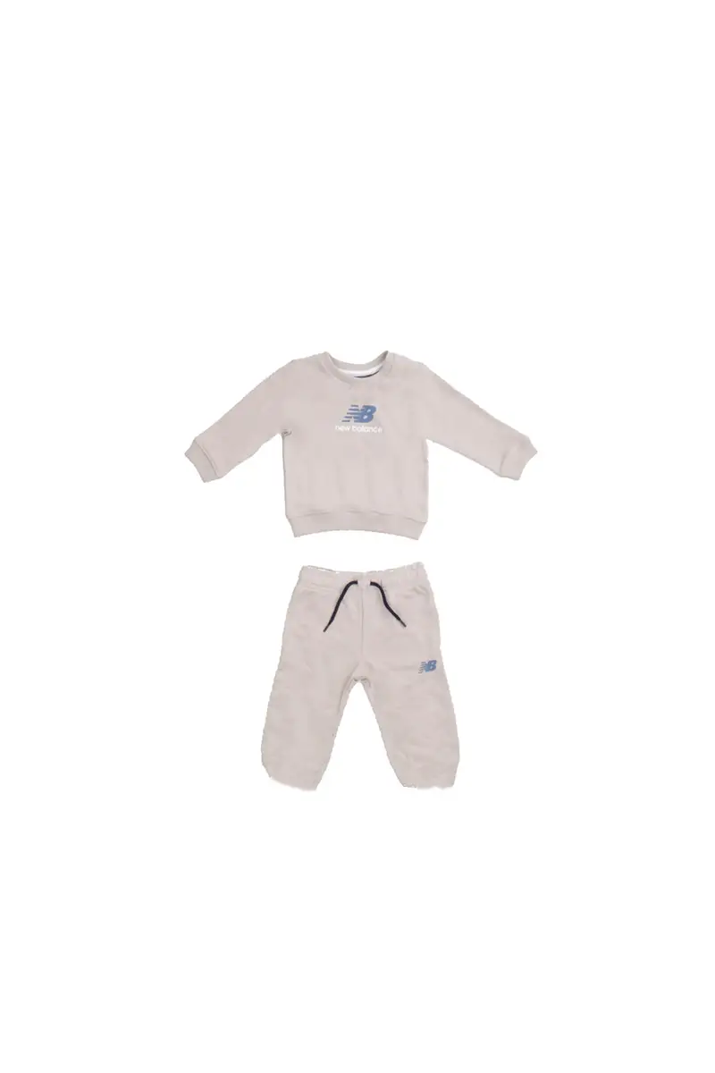 Tuta Bambino NEW BALANCE Beige Nb ft crew & jogger set
