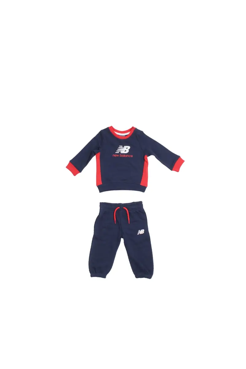 Tuta Bambino NEW BALANCE Blu Nb contrast ft crew & jogger s