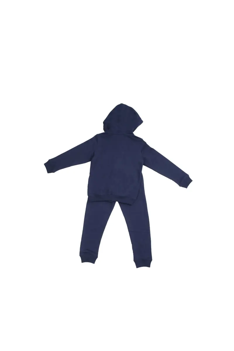 Tuta Bambino NEW BALANCE Blu Nb stacked logo zi p thru hood miniatura 2