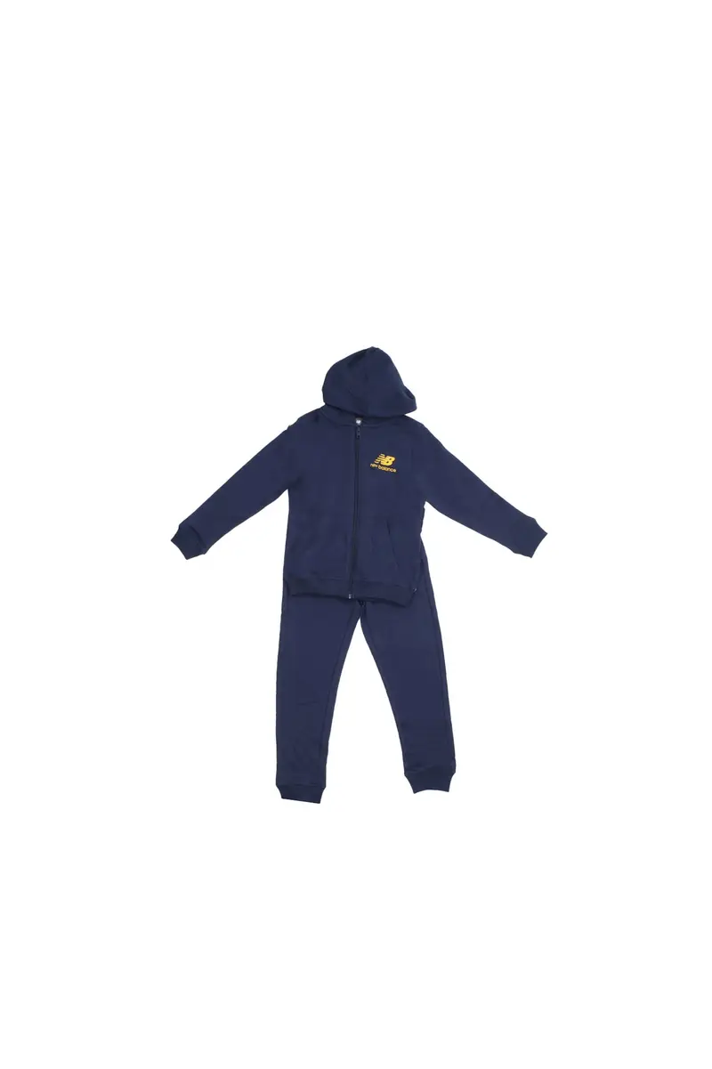 Tuta Bambino NEW BALANCE Blu Nb stacked logo zi p thru hood