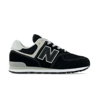 unisex per bambino GC574V1 Scarpe da ginnastica 574 nere (19), Nero, Basso, Stringhe, Casual, Sportivo, moda per bambini