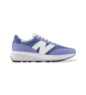 unisex U370V1_LI Sneakers in pelle 370 blu (36), Basso, Stringhe, Casual