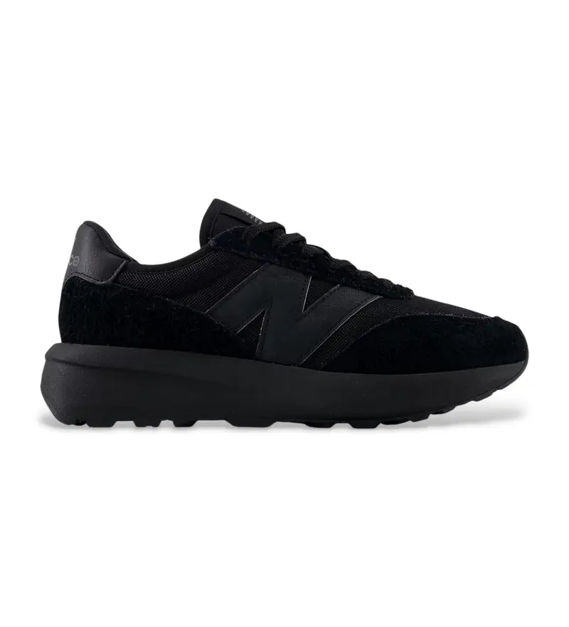 unisex. U370V1 Sneakers in pelle nera 370 (36), Nero, 1 a 3 cm, Stringhe, Casual