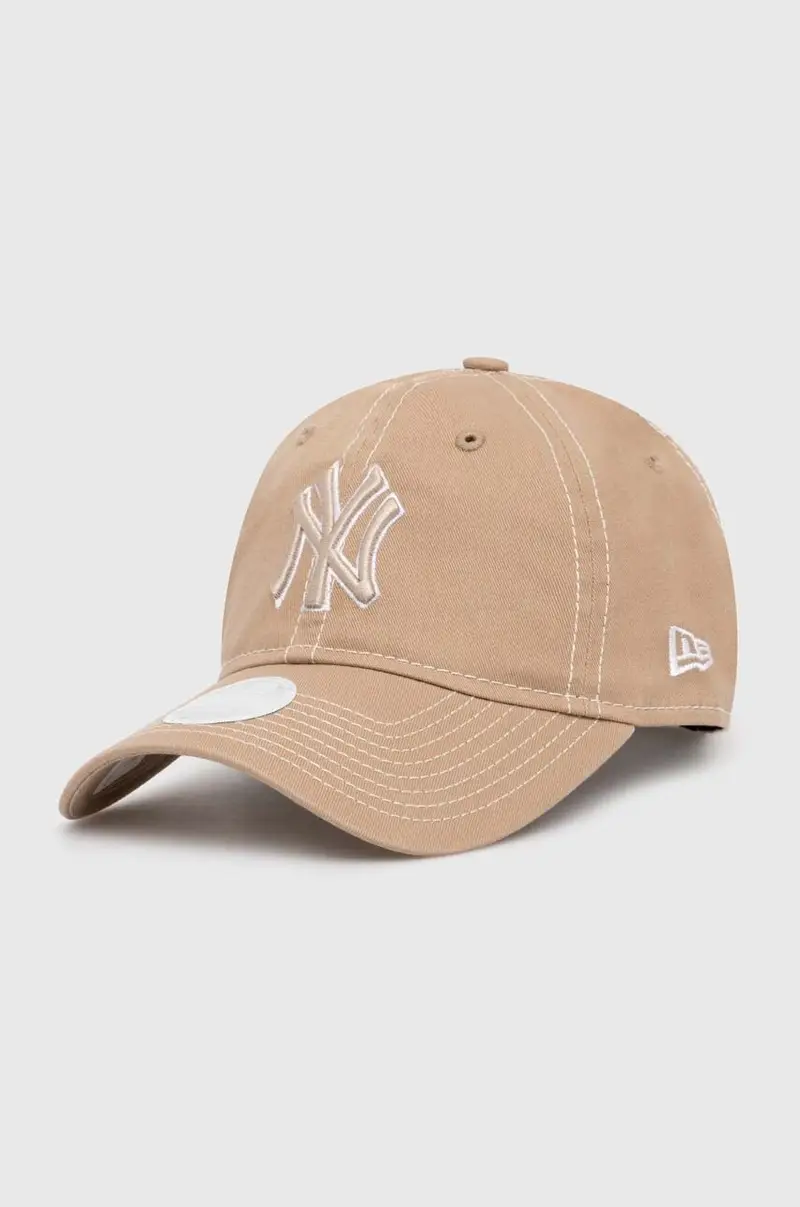 berretto da baseball in cotone 9Forty New York Yankees colore beige con applicazione 60434986