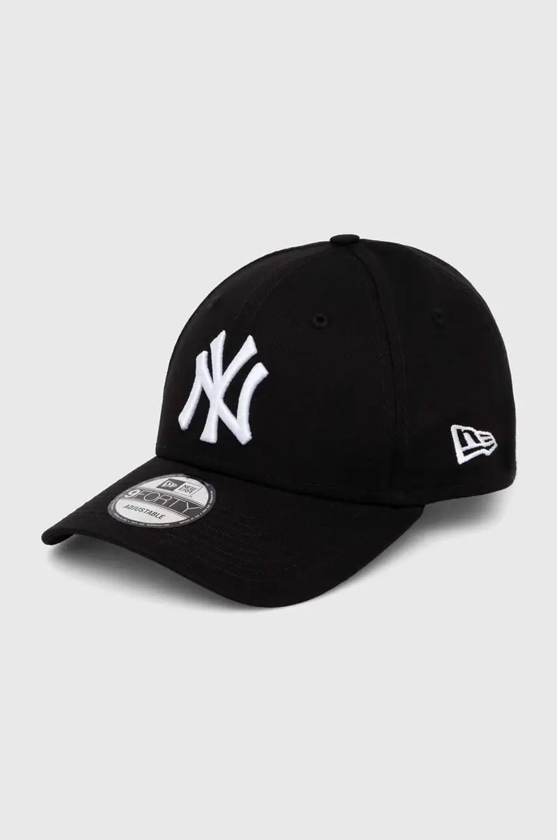 berretto da baseball in cotone Nero