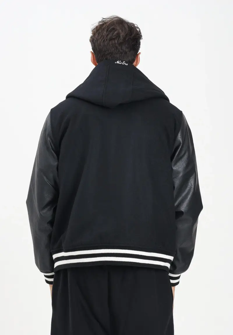 Bomber Varsity New Era nero per uomo e donna miniatura 3