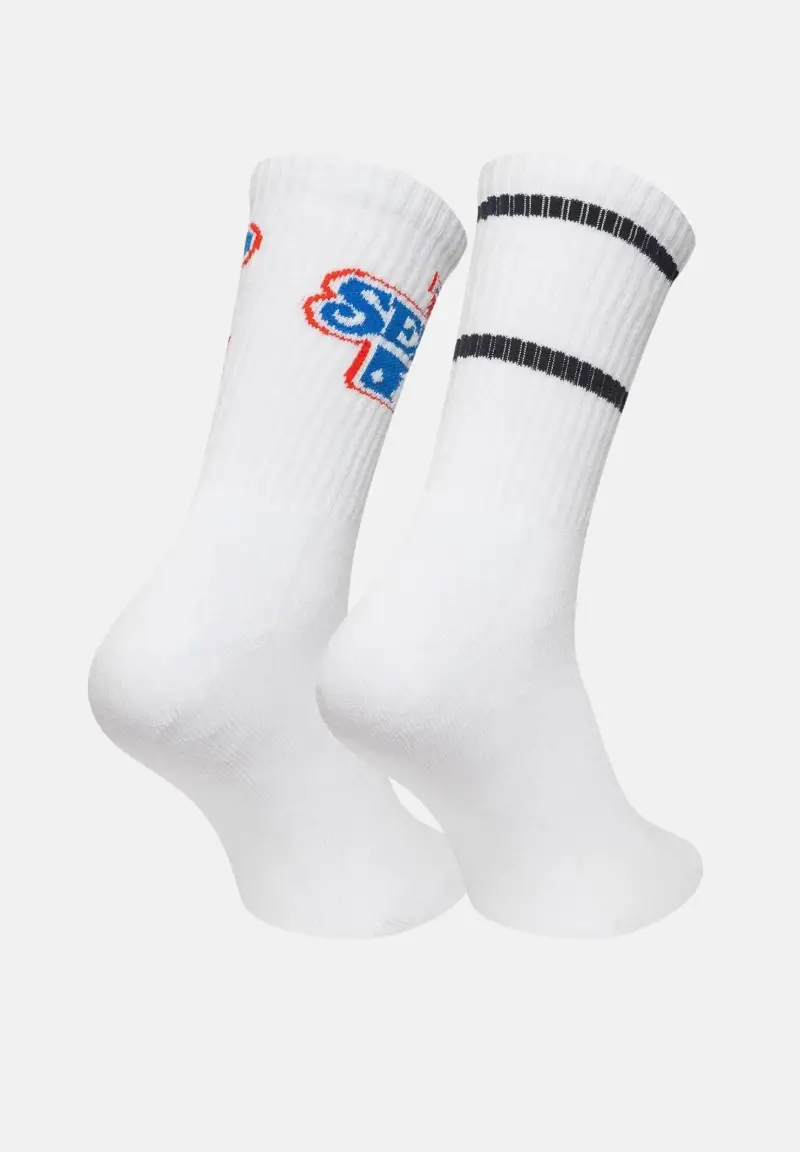 Calzini (2 paia) New York Yankees World Series bianchi per uomo e donna miniatura 2