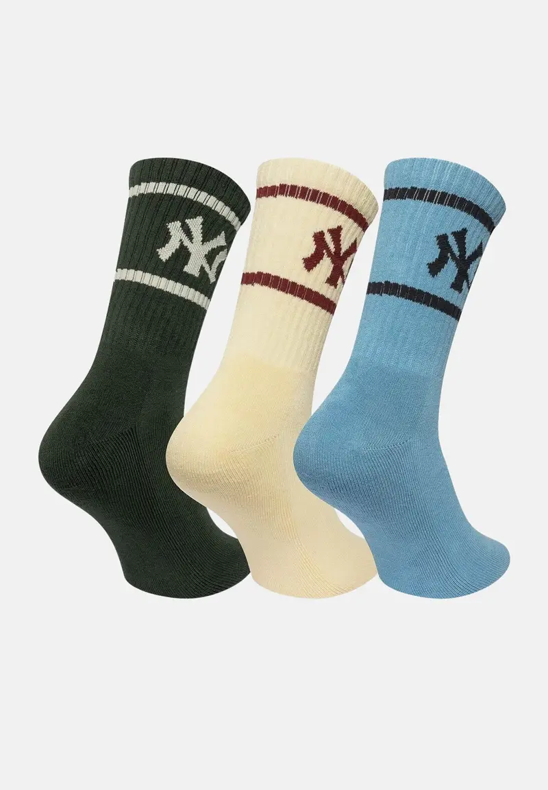 Calzini (3 paia) New York Yankees MLB multicolore per uomo e donna miniatura 2