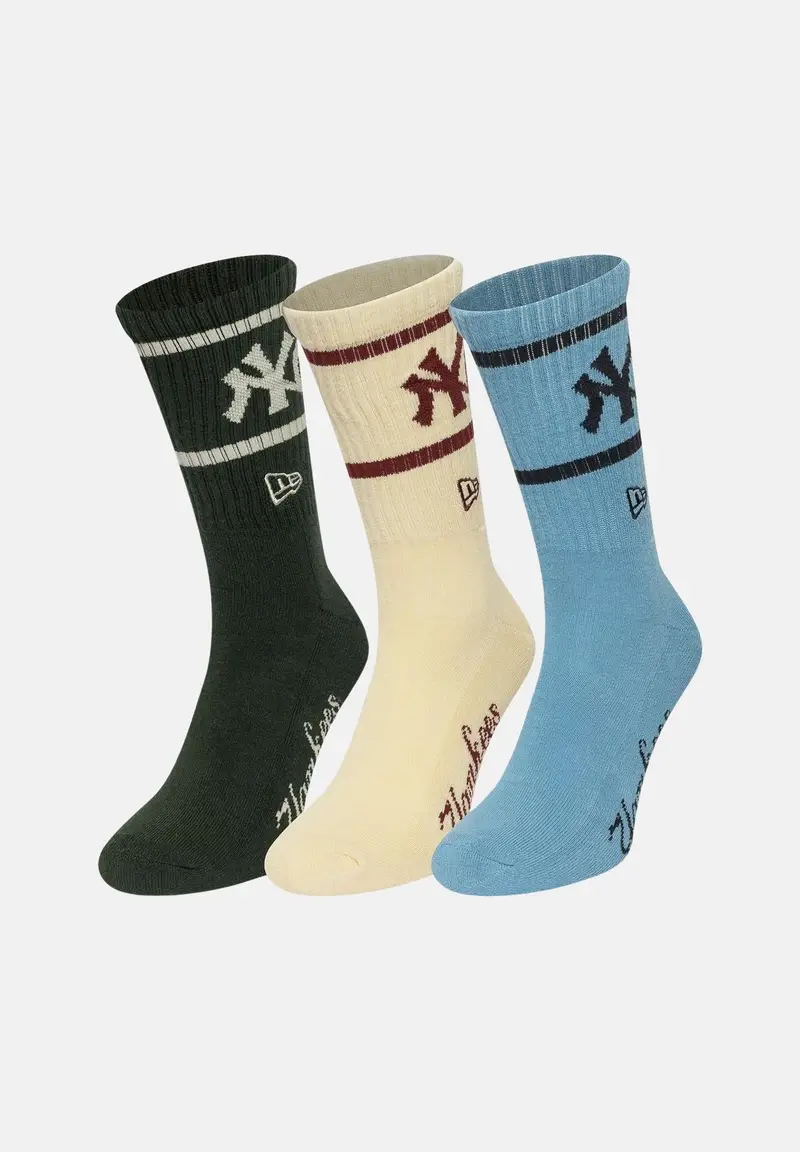 Calzini (3 paia) New York Yankees MLB multicolore per uomo e donna