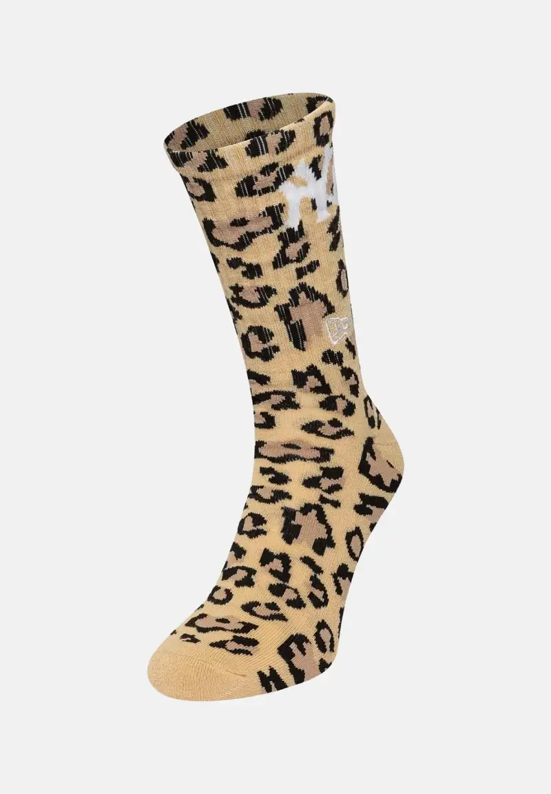 Calzini New York Yankees MLB Leopard beige da donna