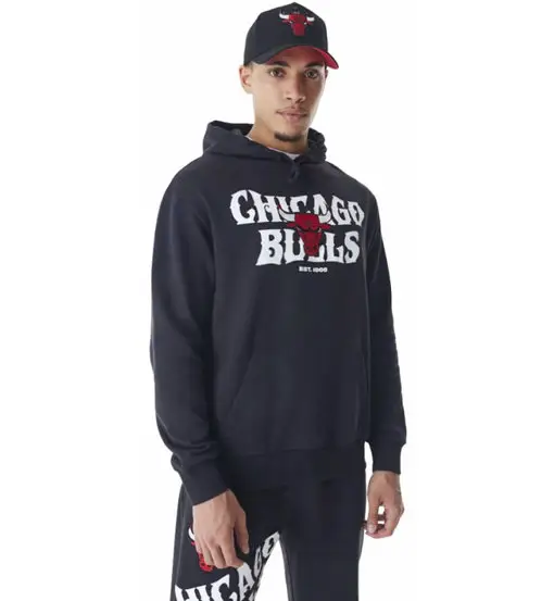 Chicago Bulls NBA Graphic - felpa con cappuccio - uomo Black
