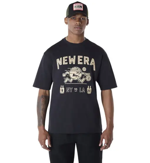 New Era Cap T-shirt Uomo Nero 4293668