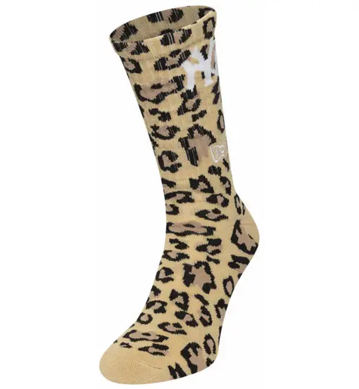 Leopard Crew W - calzini corti - donna Brown