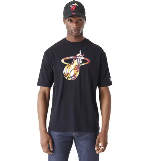 Miami Heat NBA Flame - T-shirt - uomo Black