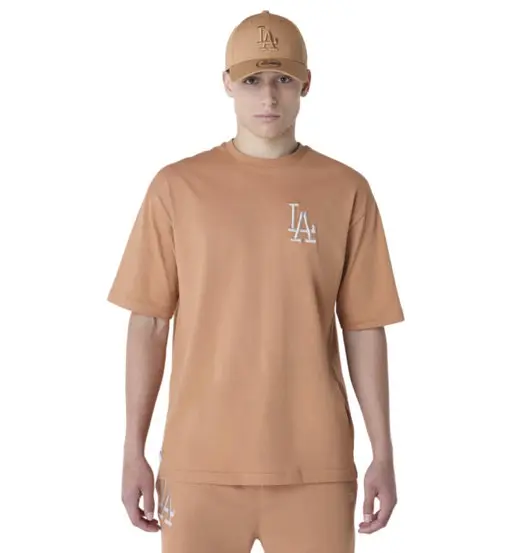 New Era Cap T-shirt Uomo Beige 4278048