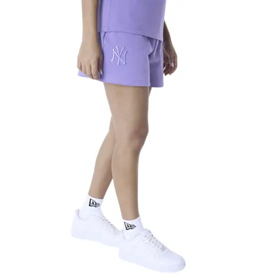 NY Yankees MLB LE - pantaloni corti - donna Light Violet