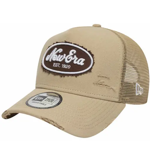 Oval Canvas Distress trucker M - cappellino - uomo Beige
