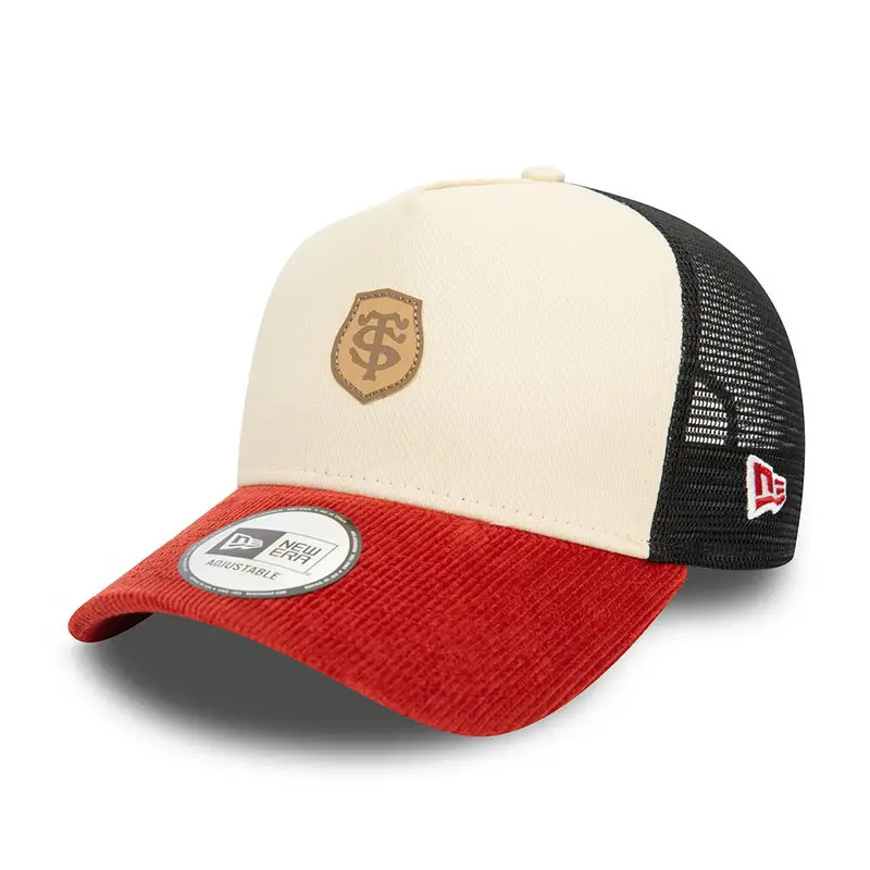 Cappellino 9forty E-frame Trucker Stade Toulousain Micro Cord Adulto | New Era Beige