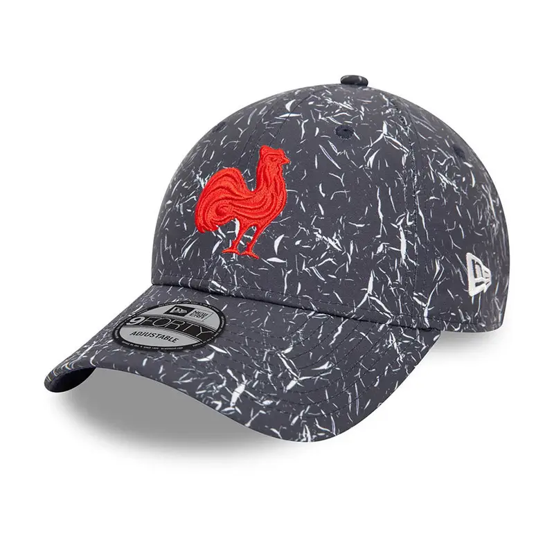 Cappellino 9forty New Era Adulto Xv Di Francia Crinkle All Over Print | New Era Blu navy
