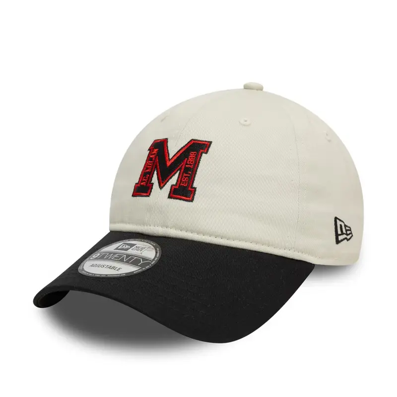 Cappellino 9TWENTY AC Milan M Logo Bianco TU