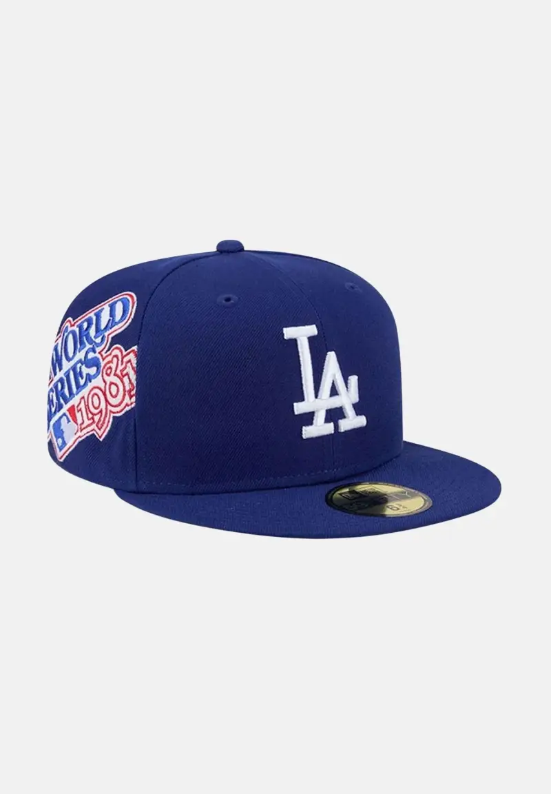 Cappello con visiera 59FIFTY Fitted LA Dodgers MLB Hidden Hit blu da uomo