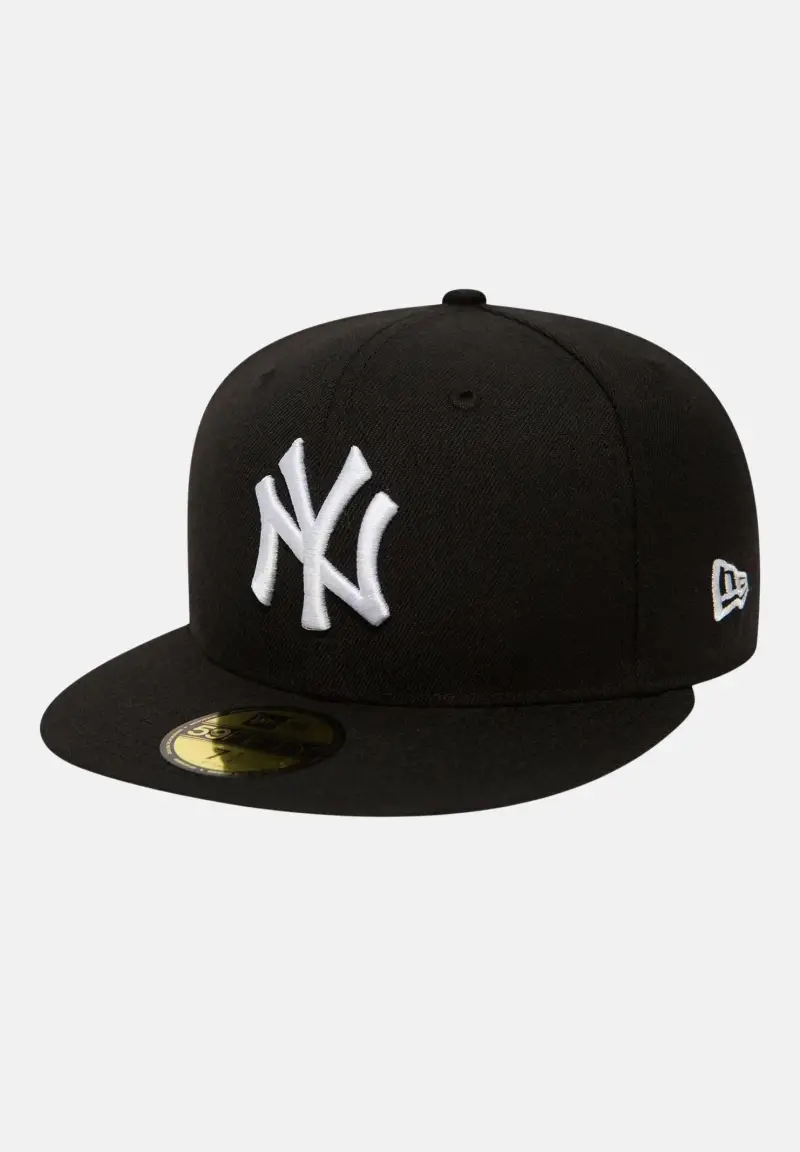 New Era Cappello con visiera 59FIFTY Fitted New York Yankees Essential nero per uomo e donna