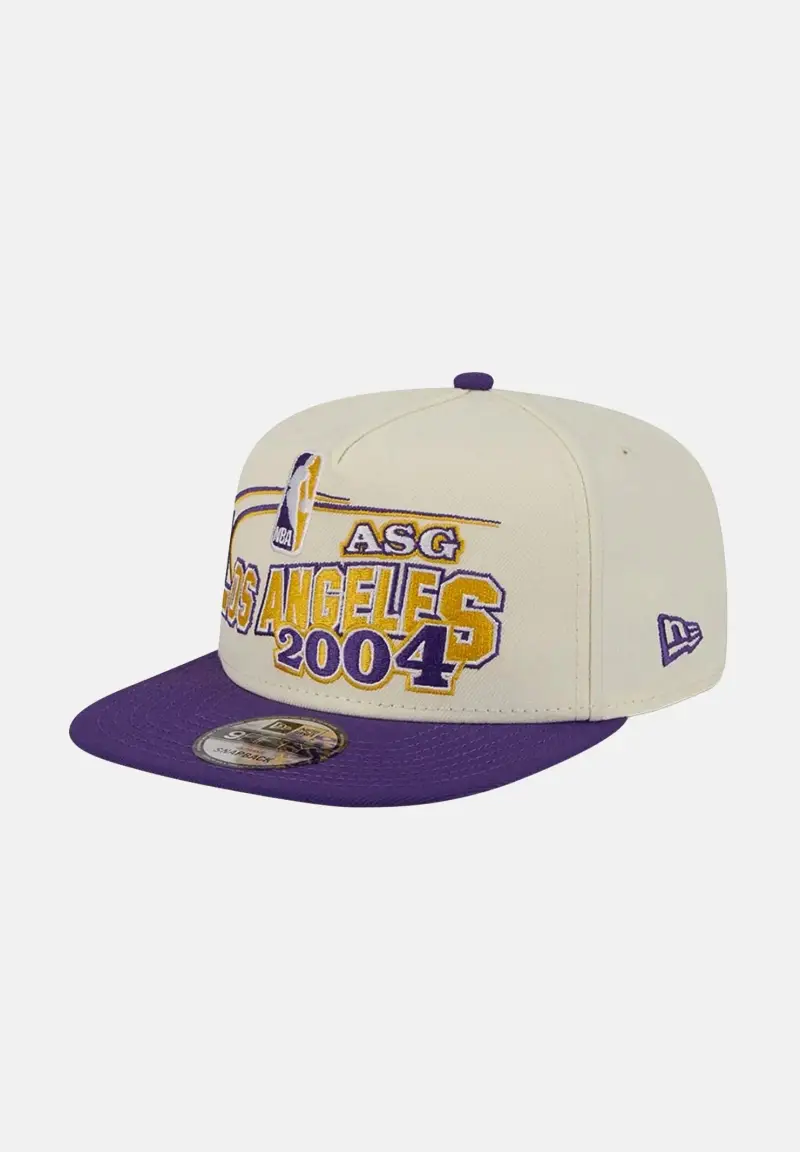 Cappello con visiera 9FIFTY A-Frame LA Lakers NBA Hardwood Classic All Star Game panna per uomo e donna miniatura 2