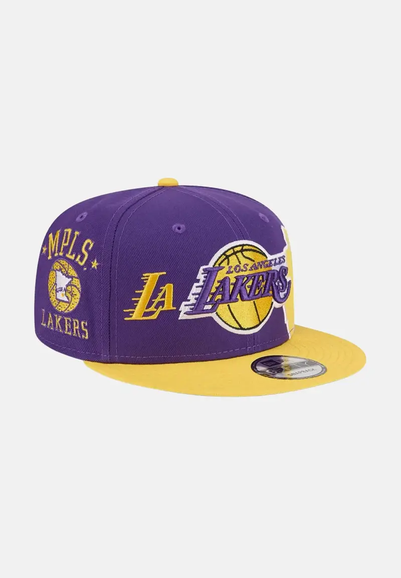 Cappello con visiera 9FIFTY LA Lakers NBA Hardwood Classic All Star Game viola per uomo e donna miniatura 2