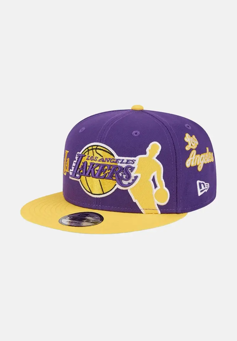 Cappello con visiera 9FIFTY LA Lakers NBA Hardwood Classic All Star Game viola per uomo e donna miniatura 3
