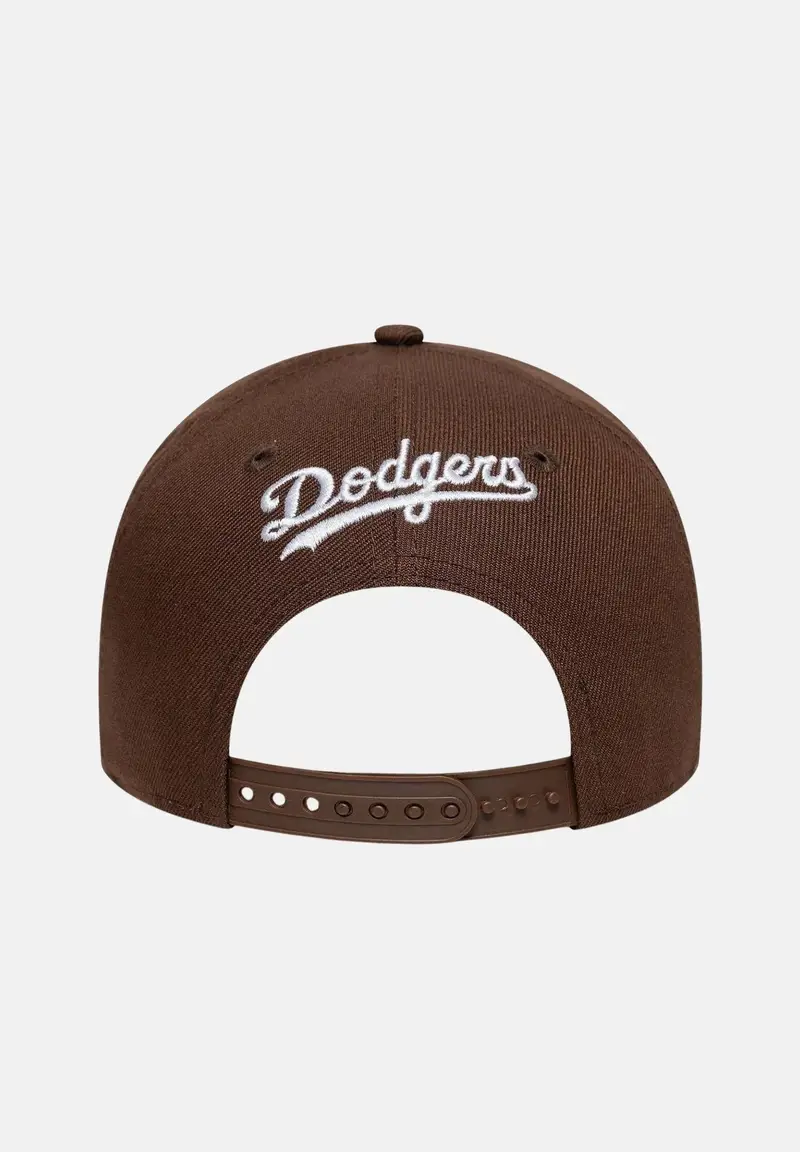 Cappello con visiera 9FORTY E-Frame LA Dodgers MLB Outline Script marrone per uomo e donna miniatura 2