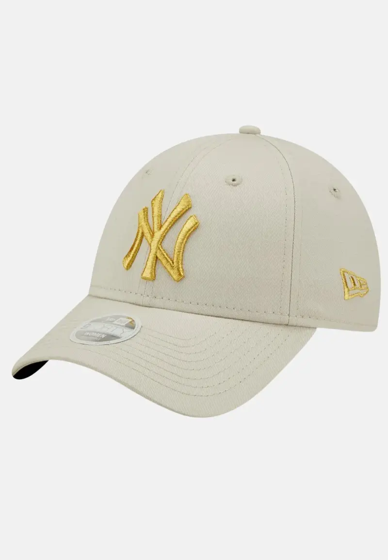 Cappello con visiera 9FORTY METALLIC beige per uomo e donna