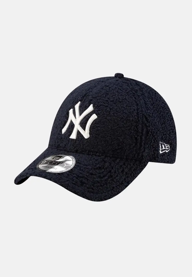 Cappello con visiera 9FORTY New York Yankees MLB Borg blu per uomo e donna